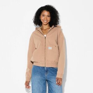Women's Canvas Hooded Utility Jacket - Wild Fable